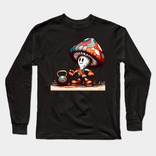 Mario Mushroom Kettlebell Shirt Long Sleeve T-Shirt